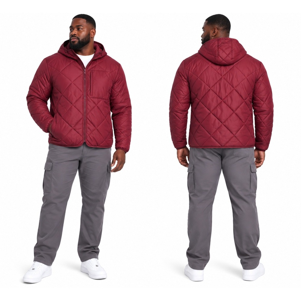 Men's Quilted Jacket by All In Motion Red Size XXL New With Tags